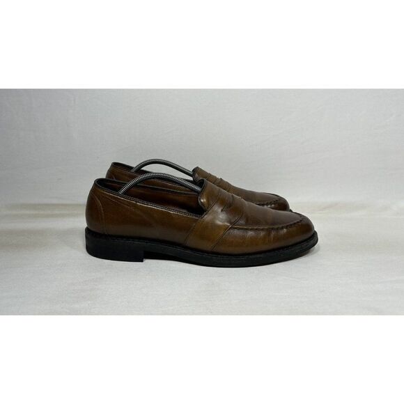 Allen Edmonds Loafers Randolph Brown Leather Slip on Men's Size 11.5 B Dainite - Picture 1 of 9